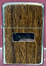 Zippo Vintage 1976 Wood Grain Lighter. RARE picture