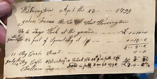 1794 Wilmington DE Parchment Receipts Scripts John Ferris Brynberg & Andrews picture