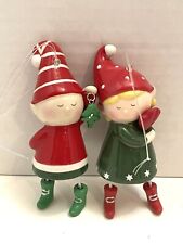 Elf Santa Claus Helpers ~ Jingle Bell Christmas Tree Ornament picture