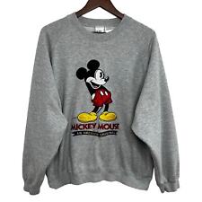 Vintage The Disney Store Mickey Mouse Sweatshirt Size Large Embroidered Unisex picture