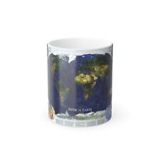 World Map - Physical Earth 1 (1998) (Map) Color Changing Mug 11oz picture
