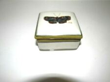 Vintage Homart Ceramic Butterfly Trinket Jewelry Box 4