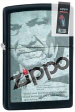 Zippo 28300 founder's black matte Lighter + FLINT PACK picture