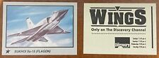 1989 Collector Cards Classic Wings Aircraft #21 Sukhoi Su-15 Flagon Interceptor picture
