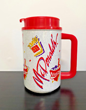 Vintage 1990s McDonald's Whirley Thermo Plastic Hot/Cold Beverage Travel Mug picture
