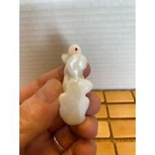 Vintage miniature milk glass Scottish Terrier with red collar. picture