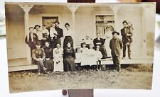Vintage Real Photo Postcard Postmarked 1912 Multigenerational Family picture
