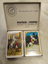 VIENNA Playing Cards Ferd Piatnik & Sons Full Double Deck Original Box Bridge picture