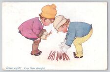 Postcard Vivian Mansell Fine Art Publishers Children Nursery Rhyme Sticks 1919 picture