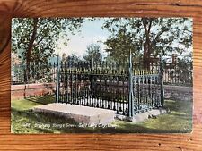 Brigham Young’s Grave, Salt Lake City, Utah - Early 1900s Vintage Postcard picture