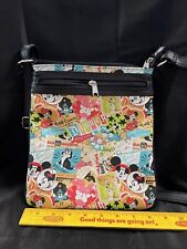 Vintage Walt Disney World Park Crossbody Bag Characters Mickey Minnie picture