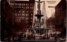 Postcard Fountain Square in Cincinnati, Ohio picture