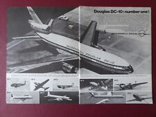 9/1970 PUB MCDONNELL DOUGLAS DC-10 DC-3 DC-9 DC-7 AIRLINER AIRLINE FRENCH AD picture