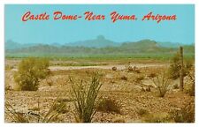 Vintage Castle Dome Near Yuma Arizona Postcard Unused Chrome picture