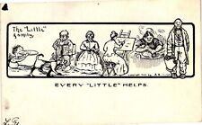 Vintage Postcard- Life, the little family Posted 1910 picture