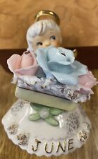 Lot Of 3 Vintage Geo Z Lefton China Figurine Angels 808b Japan Hand painted picture