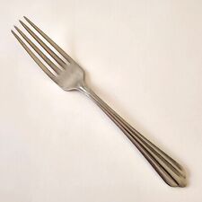 National Stainless Dinner Fork 7 inch NST23 Glossy Ribbed Replacement picture