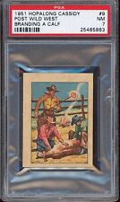 1951 Hopalong Cassidy Post Wild West Trading Cards #9 Branding A Calf PSA 7 picture