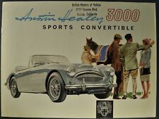 1962-1963 Austin Healey 3000 Mk II Sports Convertible Brochure Nice Original picture