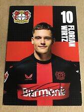 Florian Wirtz, Germany 🇩🇪 Bayer 04 Leverkusen 2023/24 hand signed picture
