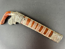 Fine Indonesian? Silver Mounted Dagger/Knife - Lovely Quality - Watered Blade picture