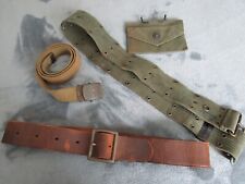 Vintage Military Belts Pouch Used Lot Militaria picture