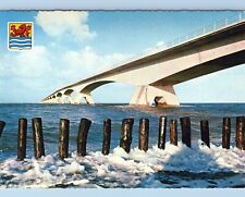Longest Bridge in Europe Chrome 4x6 Postcard picture