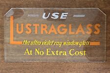 Rare 1930s Vintage Lustraglass Advertising Sign Art Deco Pittsburg PA Ad 30s picture