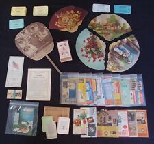 Collectors Estate Lot 38 -  28 Vintage Advertisement Fans Cards Punch Games picture