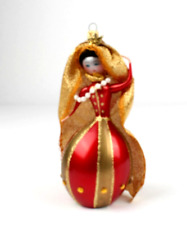 Vintage Soffieria De Carlini Queen Princess Glass Christmas Ornament picture