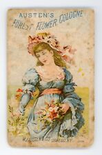 Victorian Trade Card Oswego NY Austen's Forest Flower Cologne WJ Austen & Co. picture