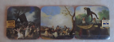Spanish Renaissance Art Coasters Set of 6 Vintage NEW in Package Barcelona Spain picture