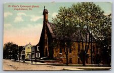 Doylestown PA Pennsylvania Postcard St Pauls Episcopal Church Bucks County picture