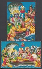 AOP vintage Hinduism postcards Narayana (2) picture