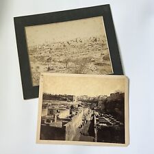 Antique Cabinet Card Photograph Lot 2 Archaeological Herculaneum Ercolano, Italy picture