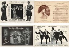 ADVERTISING THEATRE AFFICHE 9 Vintage Postcards (L3966) picture