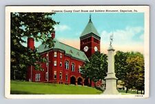 Emporium PA-Pennsylvania, Cameron County Courthouse, Monument Vintage Postcard picture