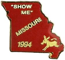Vintage 1994 Missouri “Show Me” State Souvenir Hat Lapel Pin PinBack. picture