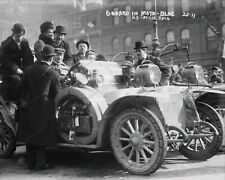 Car Antique Auto Ready For Moto Bloc Race 1908 Professional Photo Lab Reprint picture