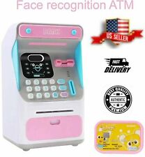 ATM Savings Bank,Personal ATM Cash Coin Money Savings Piggy Bank Pink Machine picture