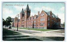 High School Exterior Street View Hartford CT Connecticut Postcard picture