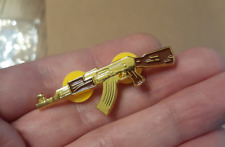 AK-47 EL CUERNO DE CHIVO PIN metal enamel bag hat gun rifle collectible pinback picture