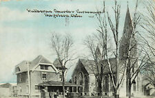 CU Williams 7925 Postcard Lutheran Church & Parsonage Napoleon OH Henry County picture