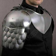 Medieval Knight Scale steel Pair Of Pauldrons Armor Shoulder With Gorget picture