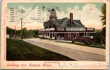 Postcard Riverton Casino, Greetings from Portland ME Maine picture