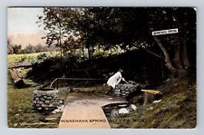 Bay View MI-Michigan, Minnehaha Spring Antique, Souvenir Vintage Postcard picture