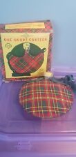 1970's Vintage Girl Scout Canteen with Original Tartan Plaid Cover and Box picture