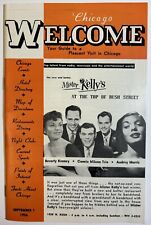1956 Chicago Welcome Guide, Vintage Travel, Tourist Info, Advertising Ephemera picture