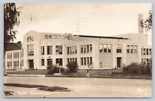 High School in Bozeman Montana 1950s RPPC Sanborn Postcard Posted to Lebanon OR picture