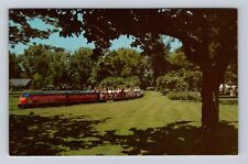 Chicago IL-Illinois, Miniature Train Riverview Amusement Park Vintage Postcard picture